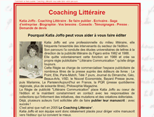 Tablet Screenshot of coachinglitteraire.com